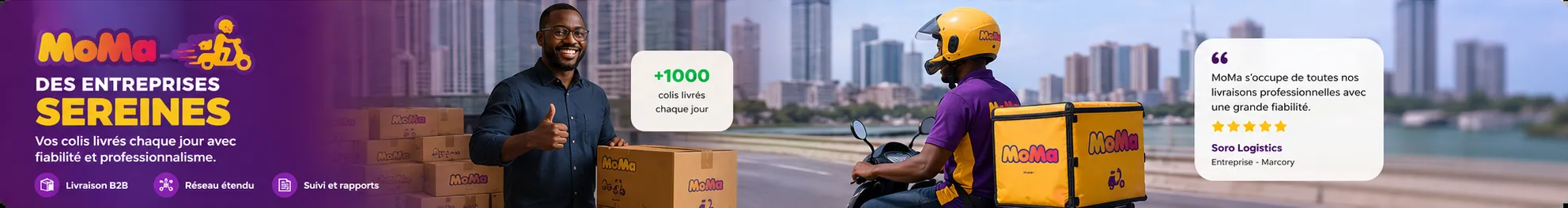 Des entreprises sereines : vos colis livrés chaque jour avec fiabilité et professionnalisme